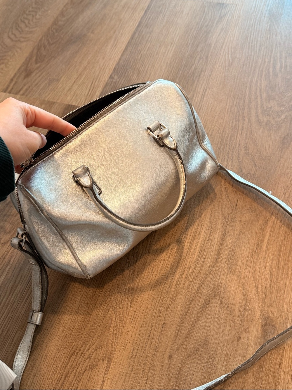 saint laurent mini duffel bag silver - Picture 6 of 7